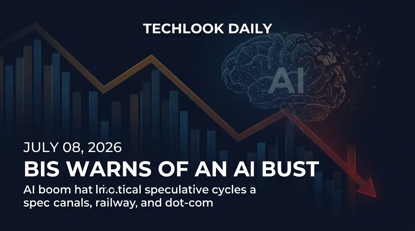 BIS warns of an AI bust — Techlook Daily, July 08, 2026